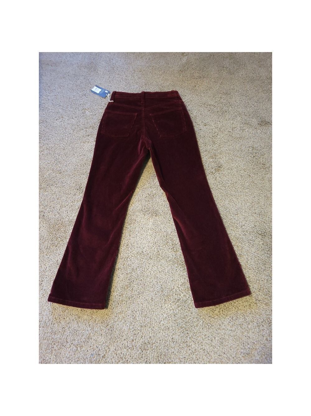 Universal Thread Burgundy Corduroy Pants Ankle Bootcut 2R - Picture 7 of 9